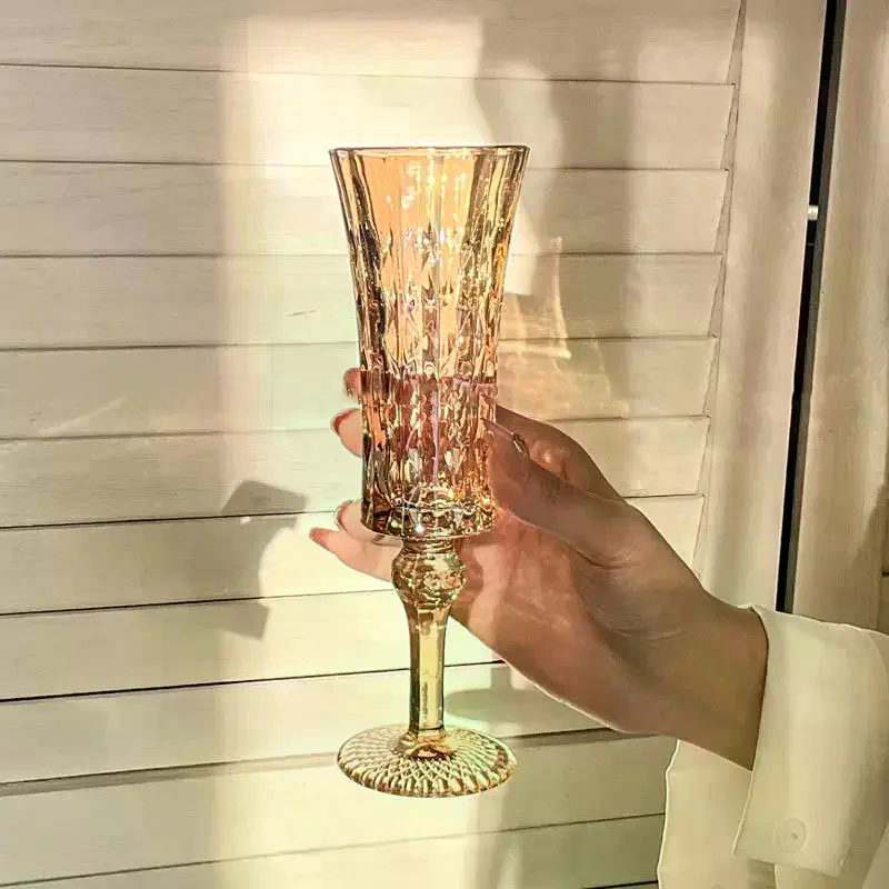 Wine Beer Tasting - French Retro Striped Champagne Glass Couple