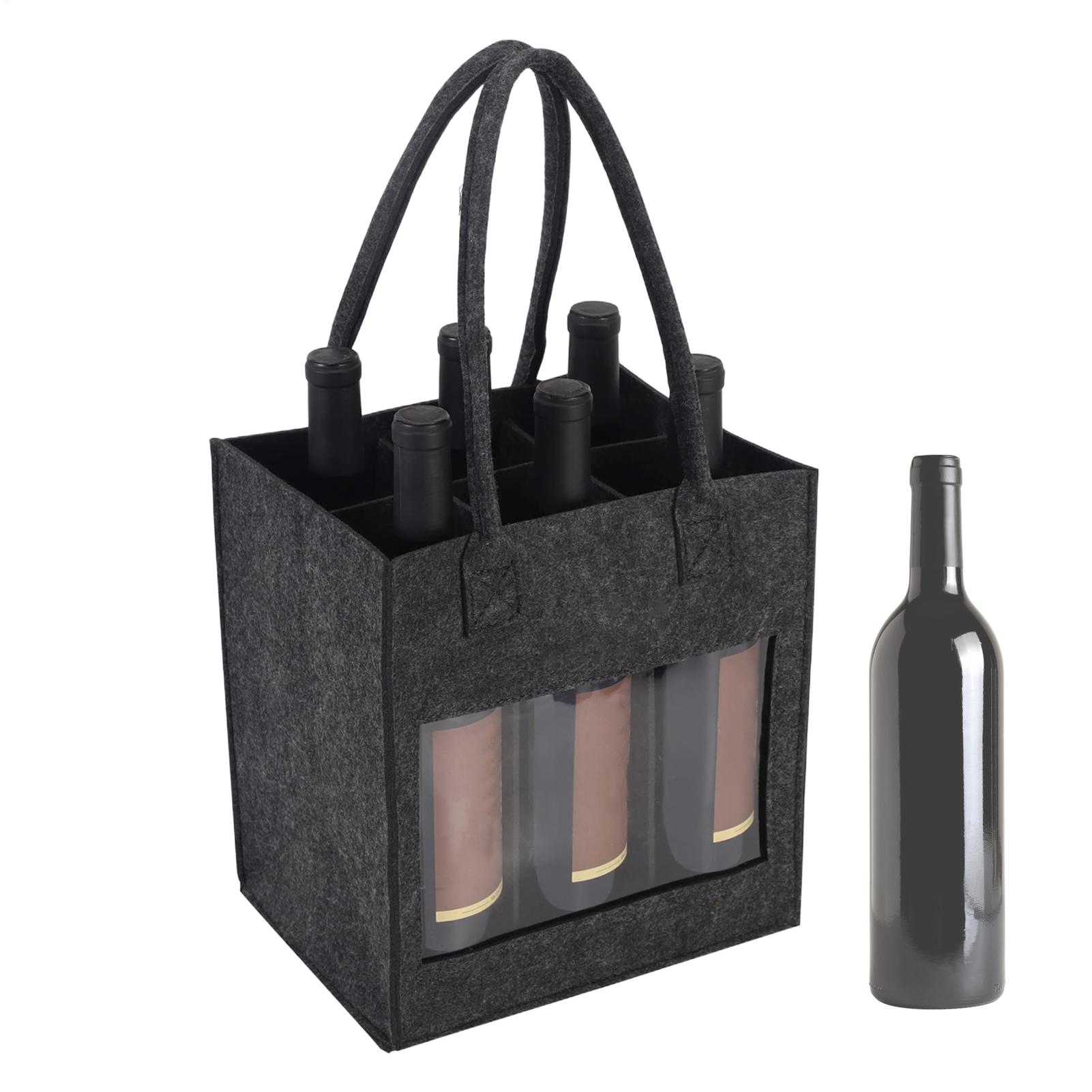 Wine In Beer Bottle - Felt Wine Tote Bag Wine Bags