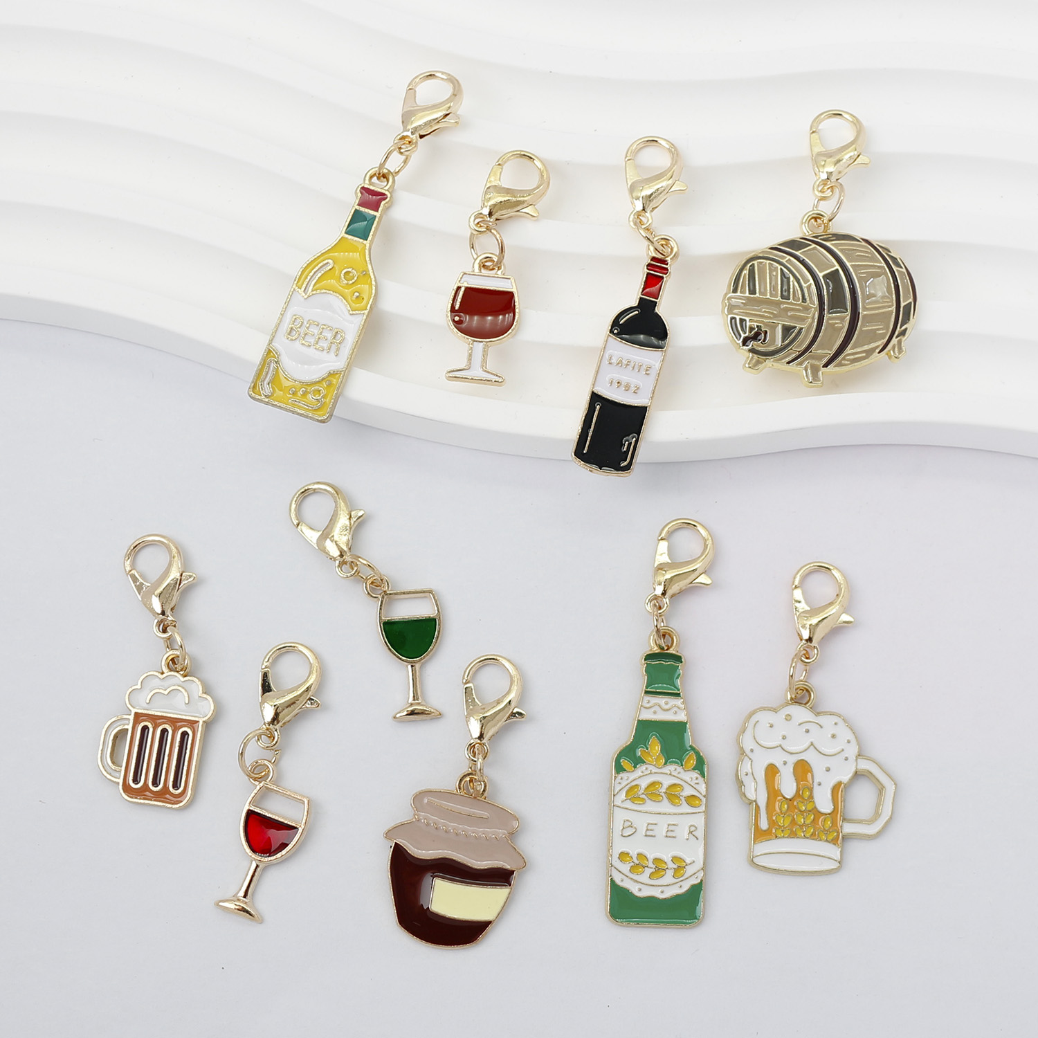 Wine Beer Food - 20pcs Alloy Metal Drop Oil Red