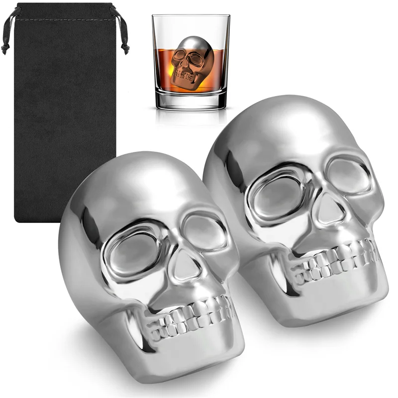 Reusable 2 Skeleton Head Whisk – обзор и цена Wine Beer Whiskey