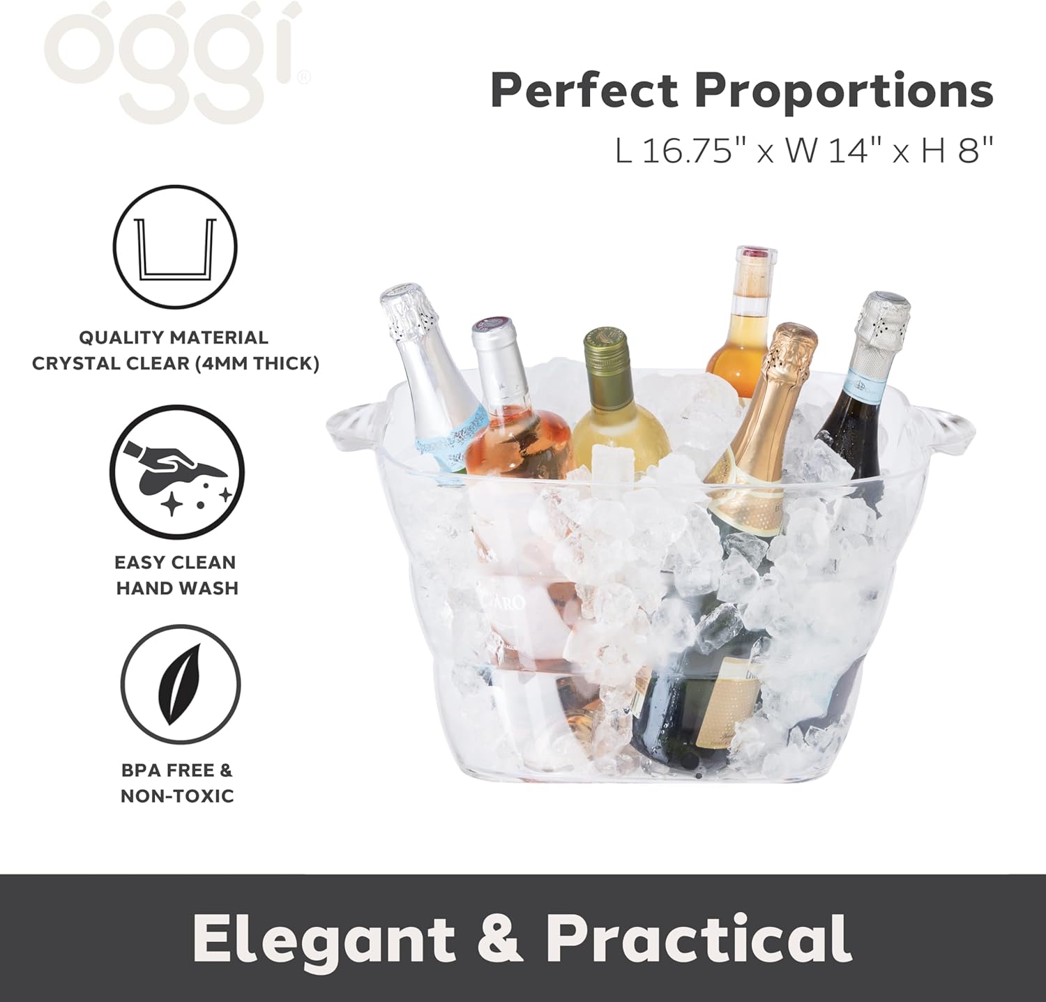 Clear Acrylic Party Tub with H – обзор и цена Wine Beer Images
