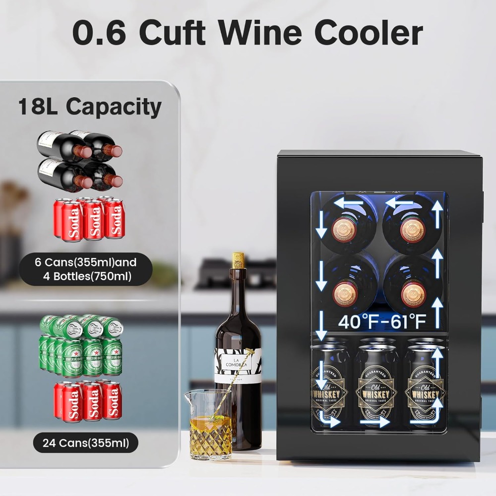 24 Can Wine Fridge Freestandin – обзор и цена Wine Beer Images