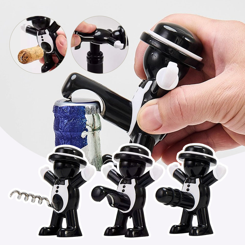 Black Cool Man Bottle Opener E – обзор и цена Wine In Beer Bottle