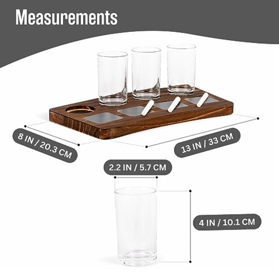 Beer Flight Boards with Glasse – обзор и цена Wine Beer Tasting