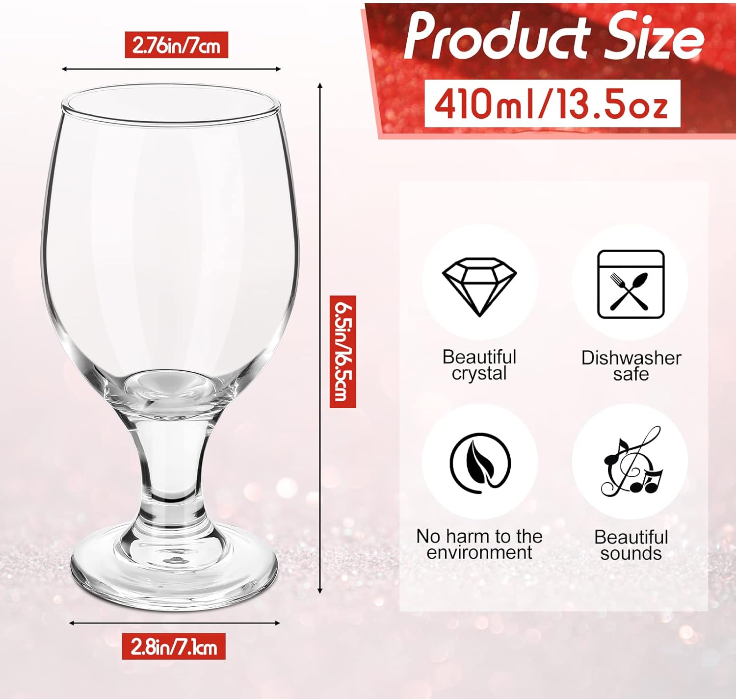 12 Crystal Stemmed Water Glass – обзор и цена Wine Beer Images