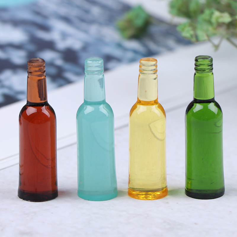6pcs 1:12 Dollhouse Miniature  – обзор и цена Wine In Beer Bottle