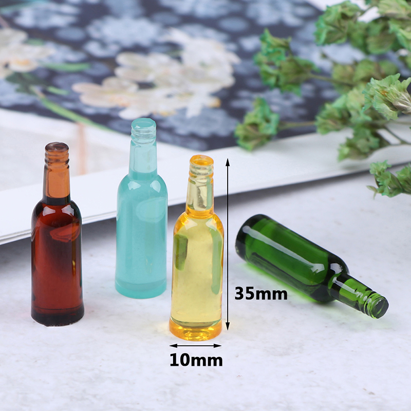 6pcs 1:12 Dollhouse Miniature  – обзор и цена Wine In Beer Bottle