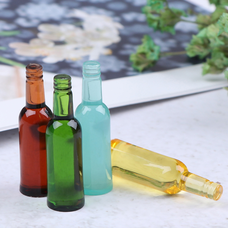6pcs 1:12 Dollhouse Miniature  – обзор и цена Wine In Beer Bottle