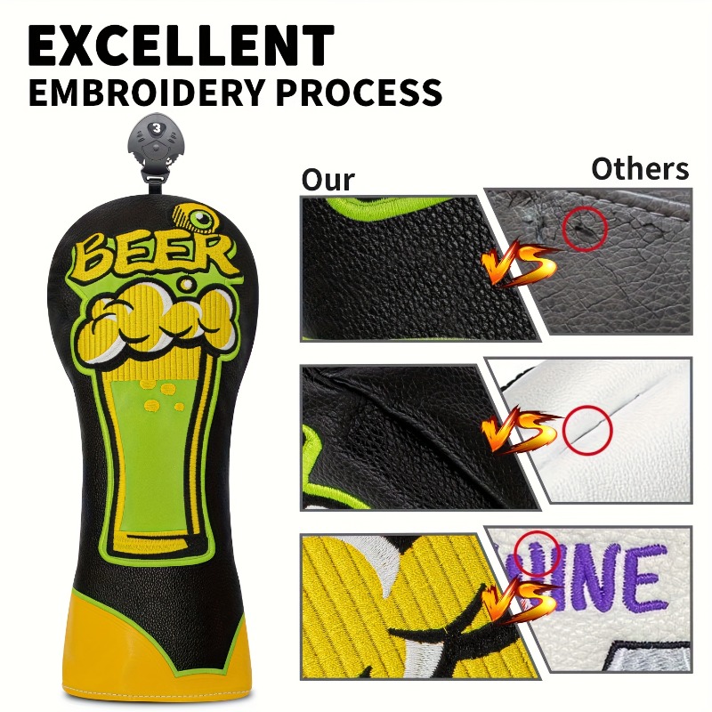 Golf Club Head Cover - Beer Mu – обзор и цена Beer & Wine Grab