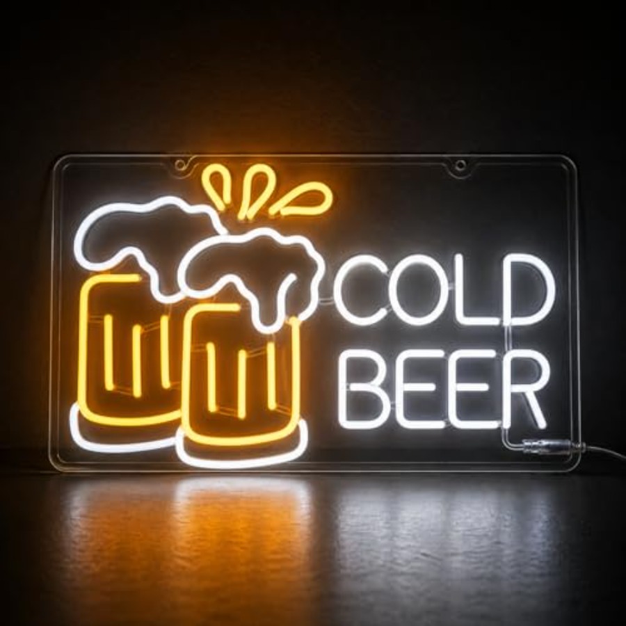 Cold Beer Neon Sign for Busine – обзор и цена Beer & Wine Grab
