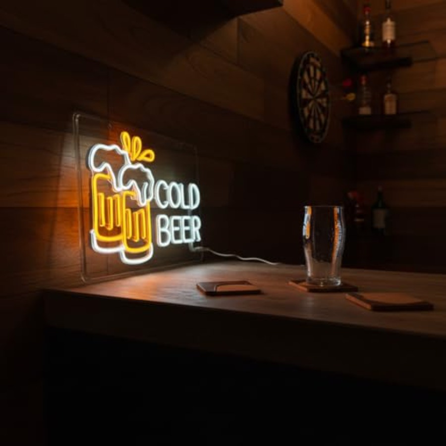 Cold Beer Neon Sign for Busine – обзор и цена Beer & Wine Grab