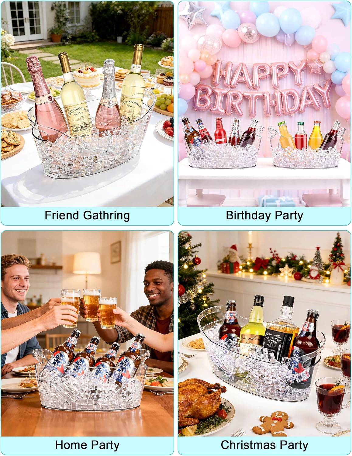 7L Ice Buckets for Parties, 2- – обзор и цена Wine Beer Images