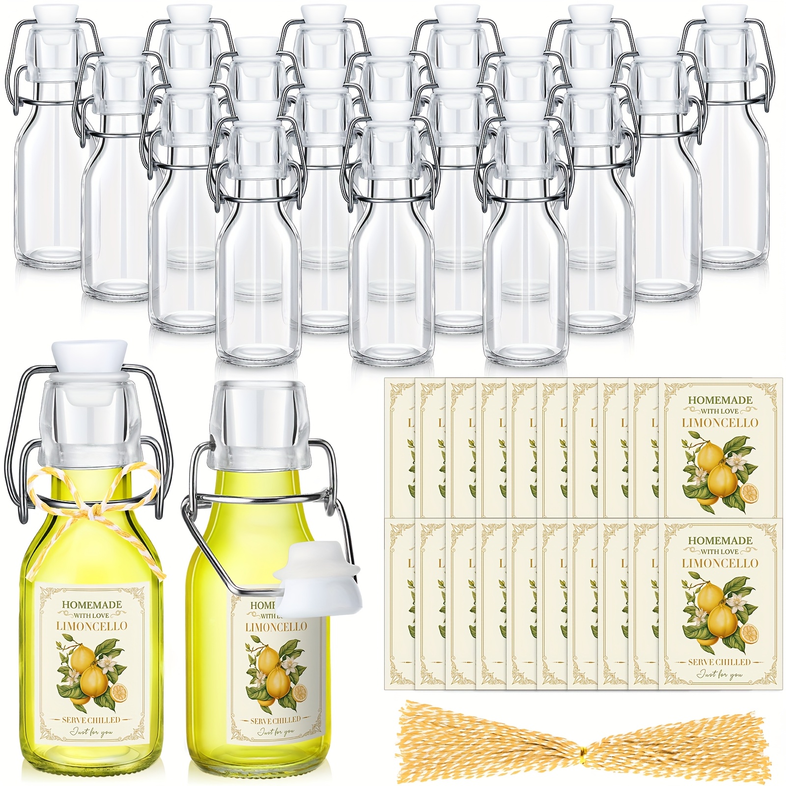 20 Sets (Bottles & Lids) 4oz C – обзор и цена Beer & Wine Grab