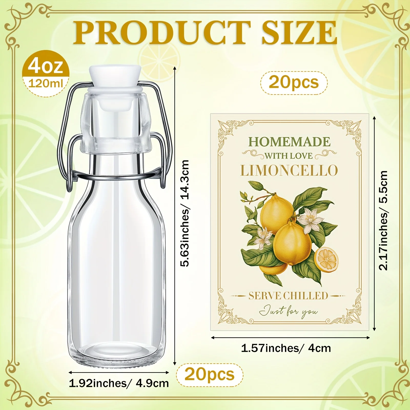 20 Sets (Bottles & Lids) 4oz C – обзор и цена Beer & Wine Grab