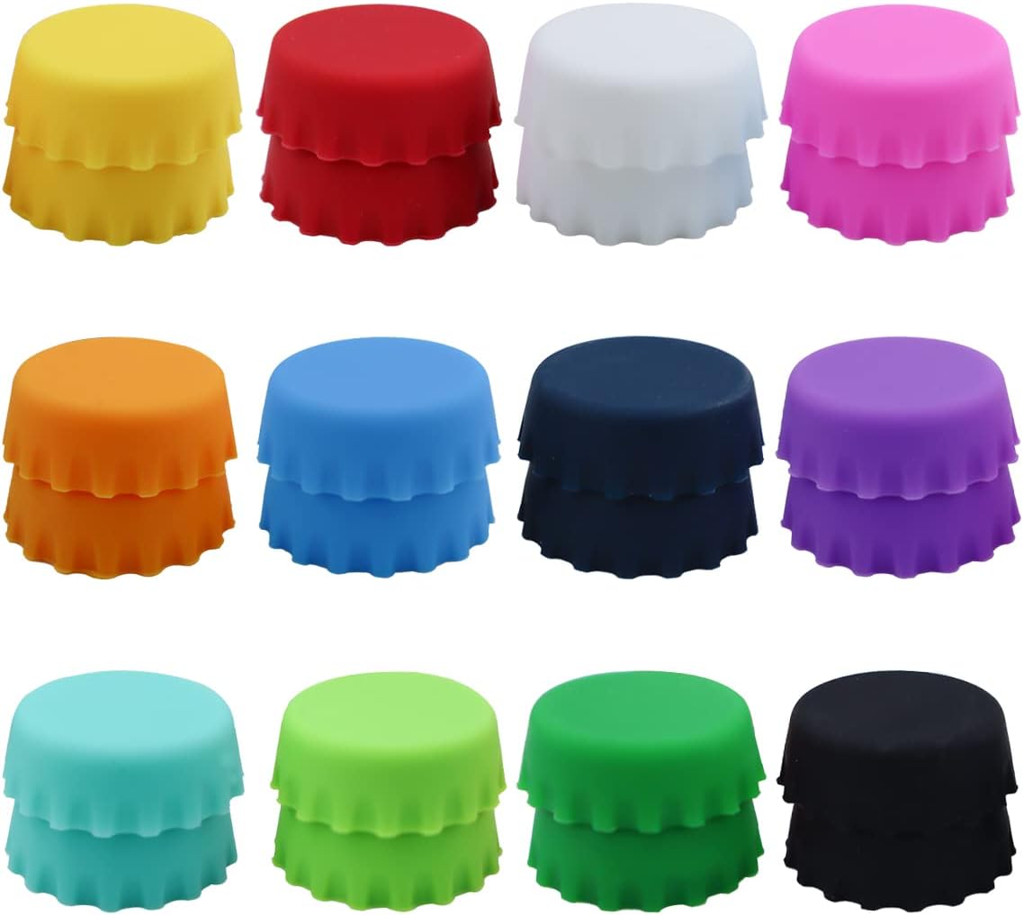 24 PCS Silicone Rubber Bottle  – обзор и цена Wine Beer Images
