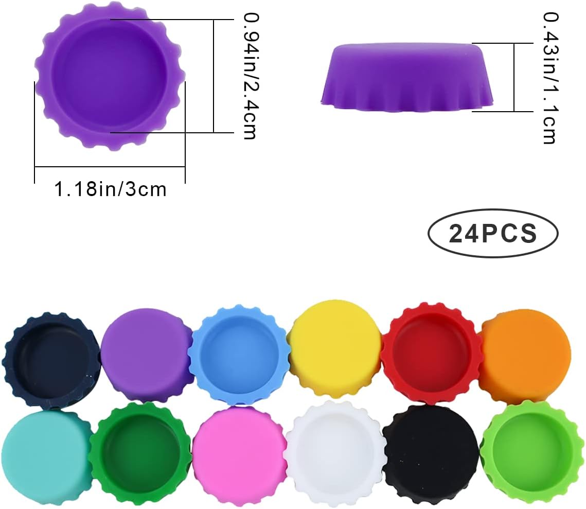 24 PCS Silicone Rubber Bottle  – обзор и цена Wine Beer Images
