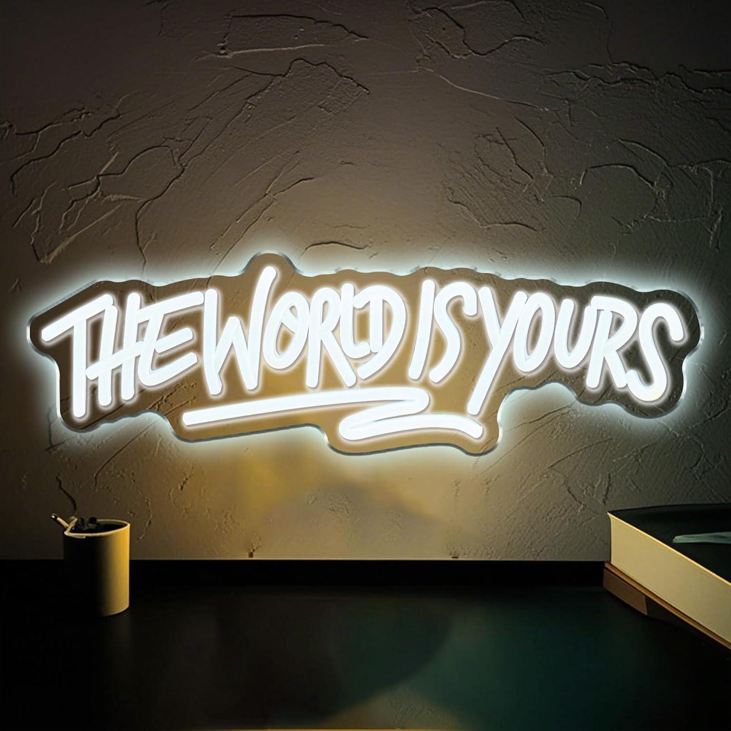 The World is Yours Neon Sign U – обзор и цена Beer & Wine Grab