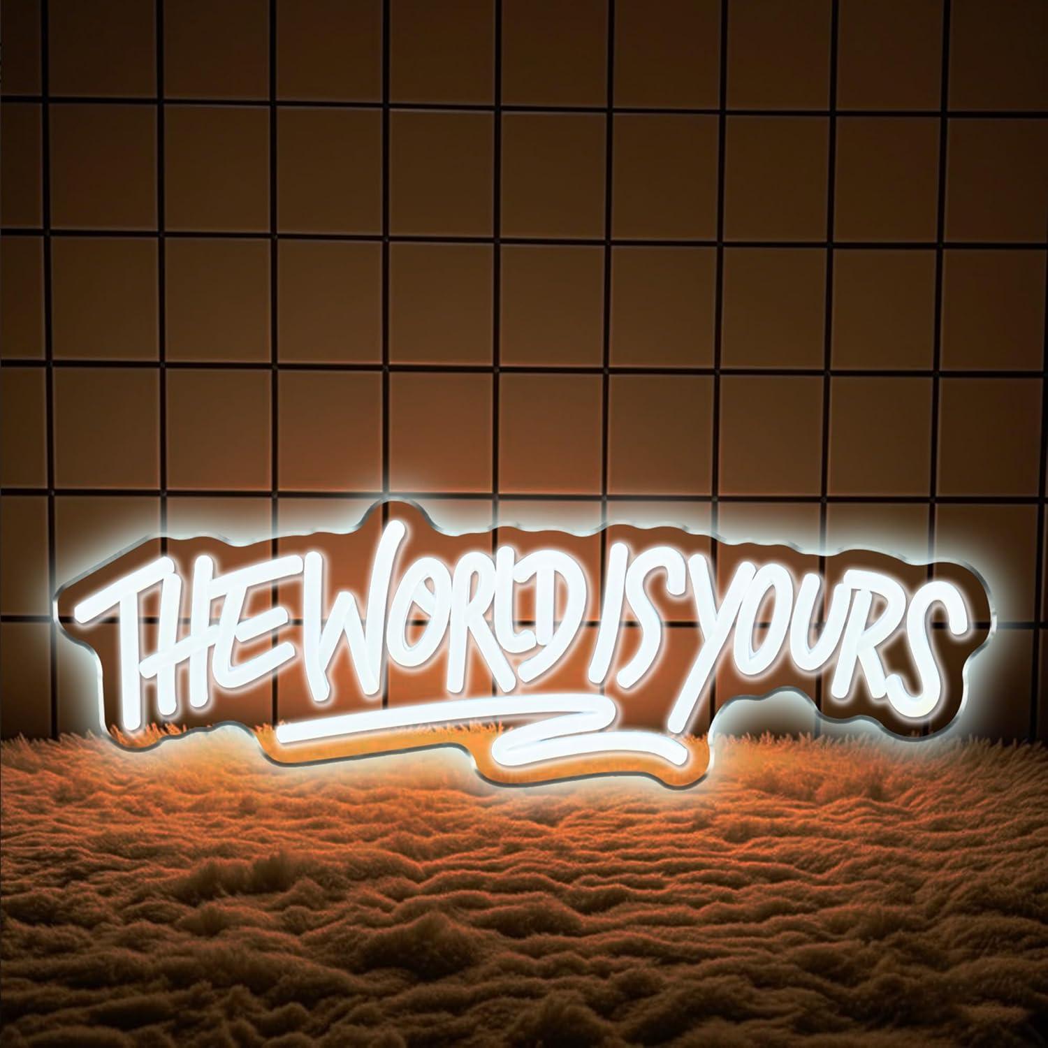 The World is Yours Neon Sign U – обзор и цена Beer & Wine Grab