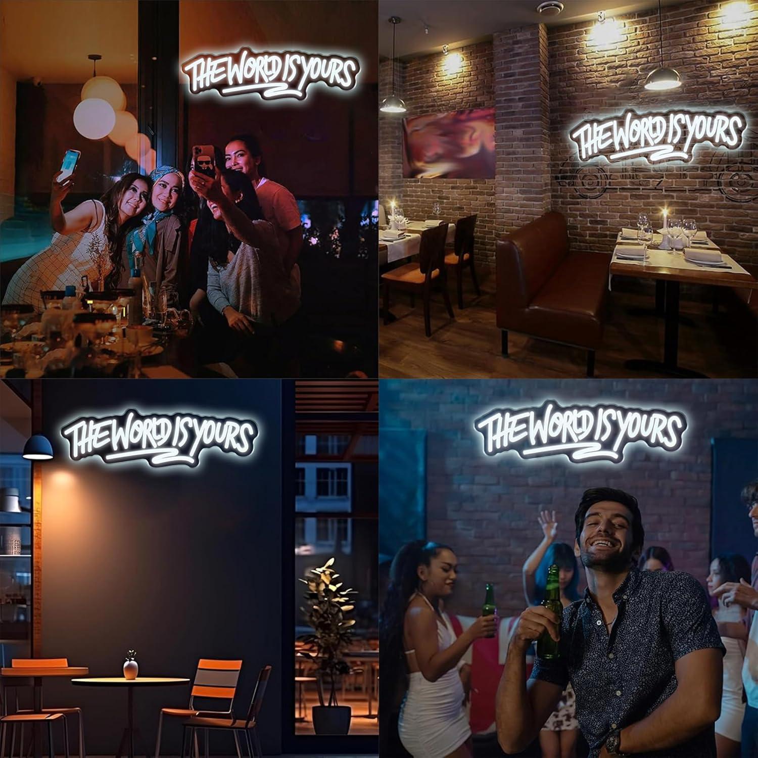The World is Yours Neon Sign U – обзор и цена Beer & Wine Grab