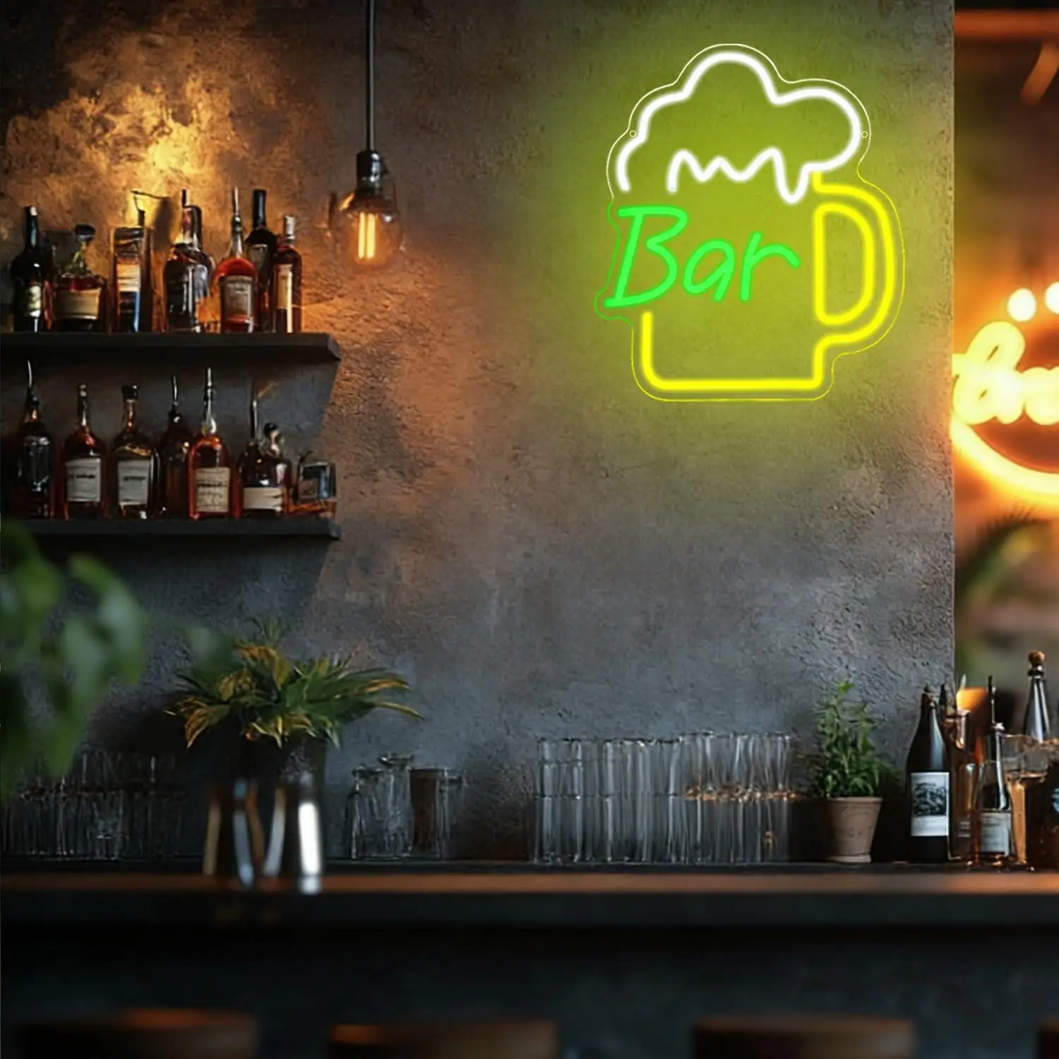 Beer Bar Neon Sign USB Dimmabl – обзор и цена Beer & Wine Grab