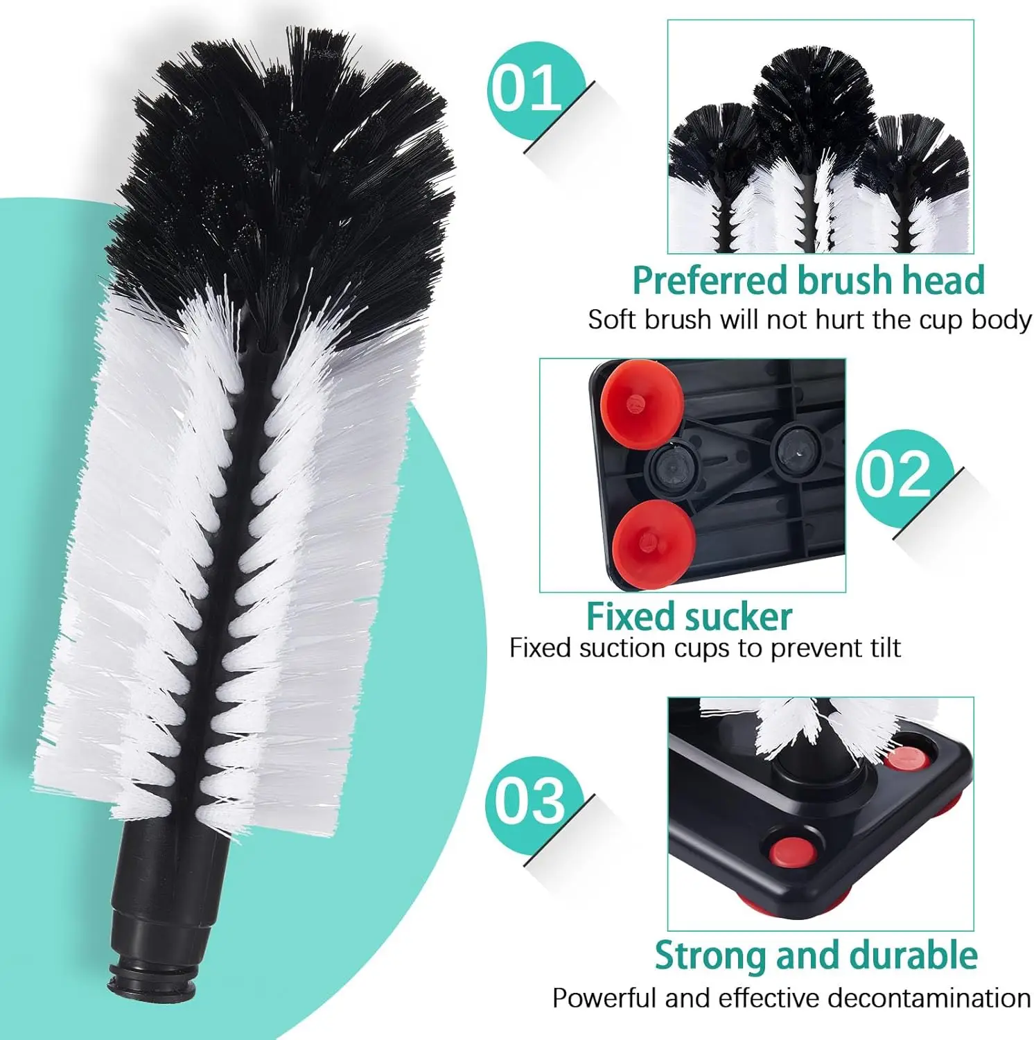 3-Head Cup Washer Brush with S – обзор и цена Wine Beer Images