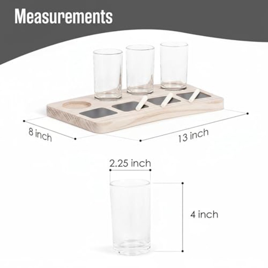 Beer Flight Boards with Glasse – обзор и цена Wine Beer Tasting