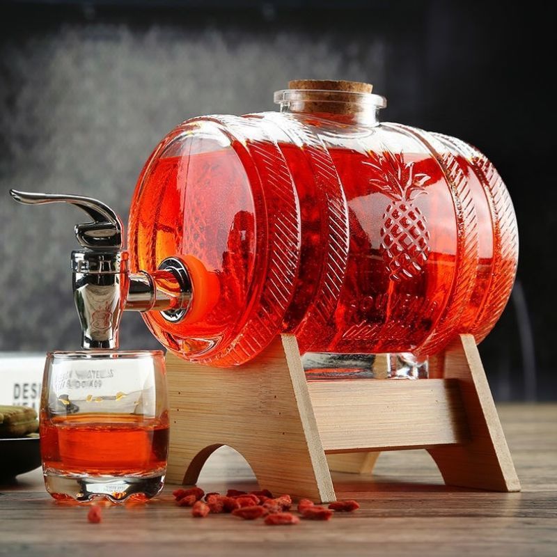 1L Glass Whiskey Barrel Wine B – обзор и цена Wine Beer Whiskey