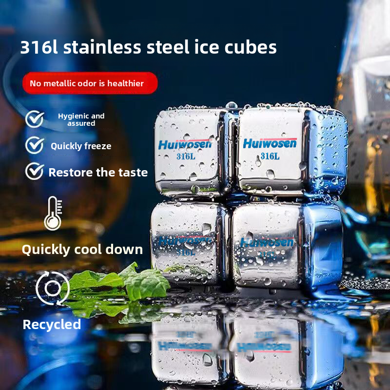 316 Stainless Steel Ice Cube R – обзор и цена Wine Beer Whiskey