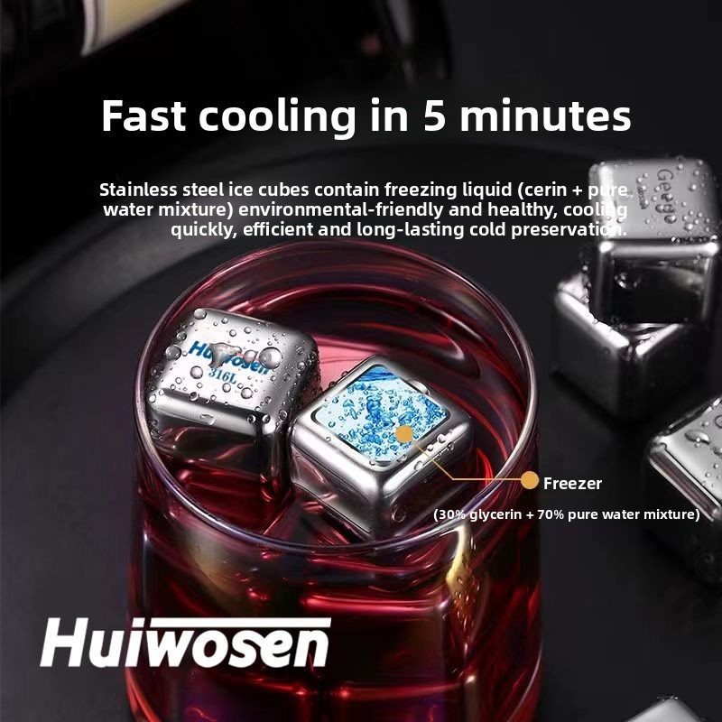 316 Stainless Steel Ice Cube R – обзор и цена Wine Beer Whiskey
