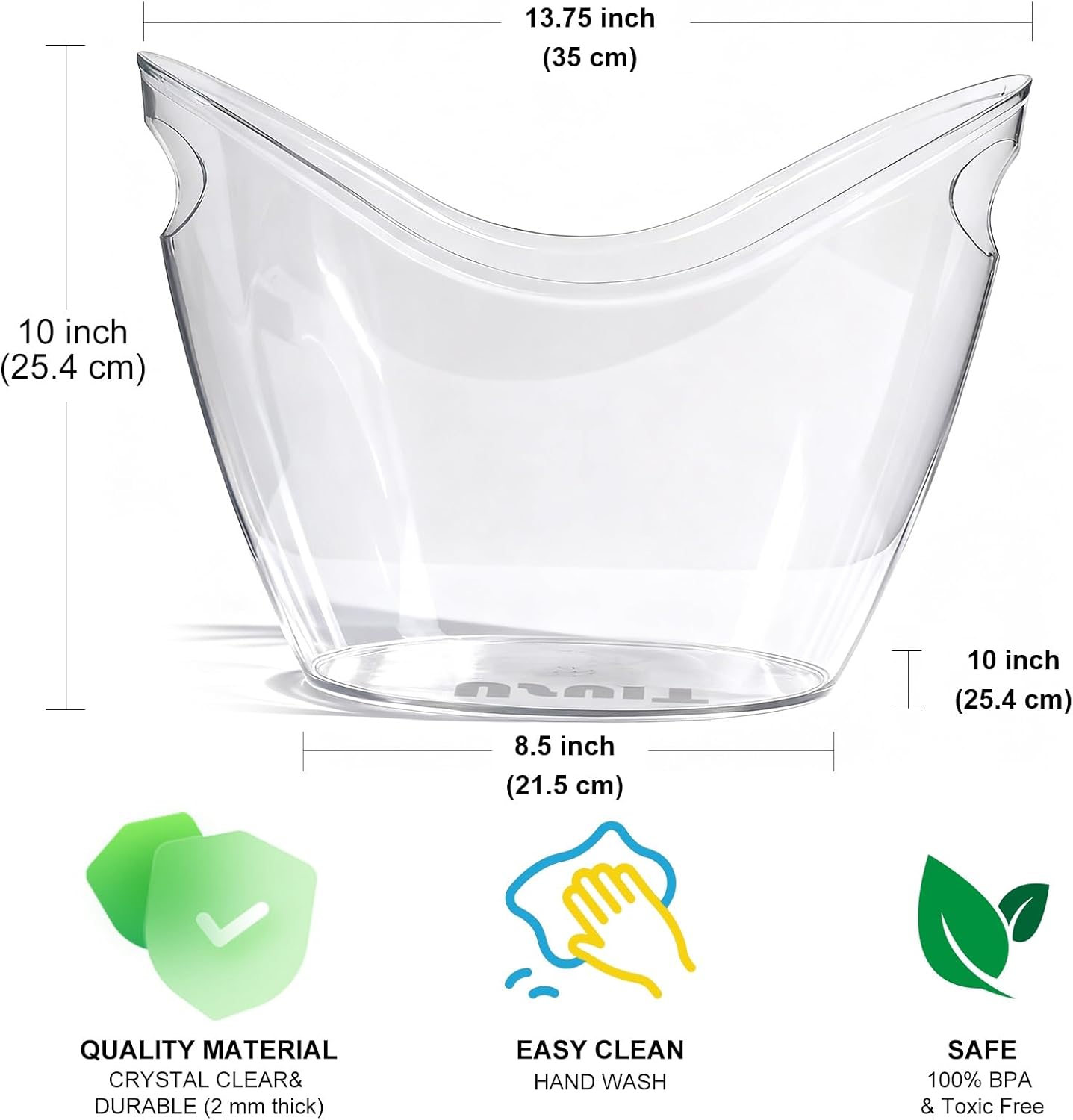 8L Clear Acrylic Ice Bucket fo – обзор и цена Wine Beer Images
