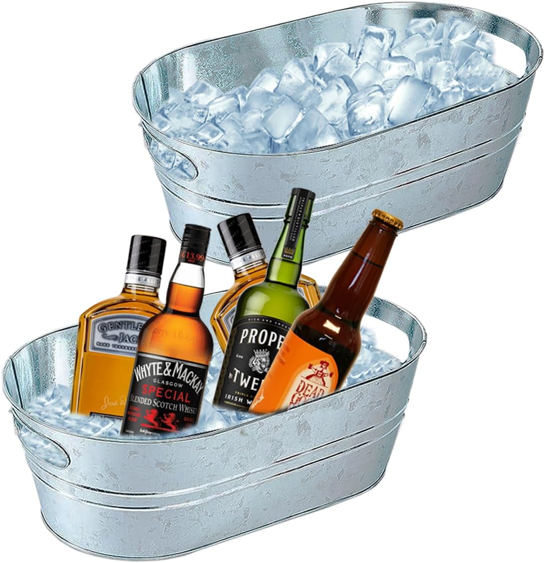 2 Pack Large Galvanized Ice Bu – обзор и цена Wine Beer Images