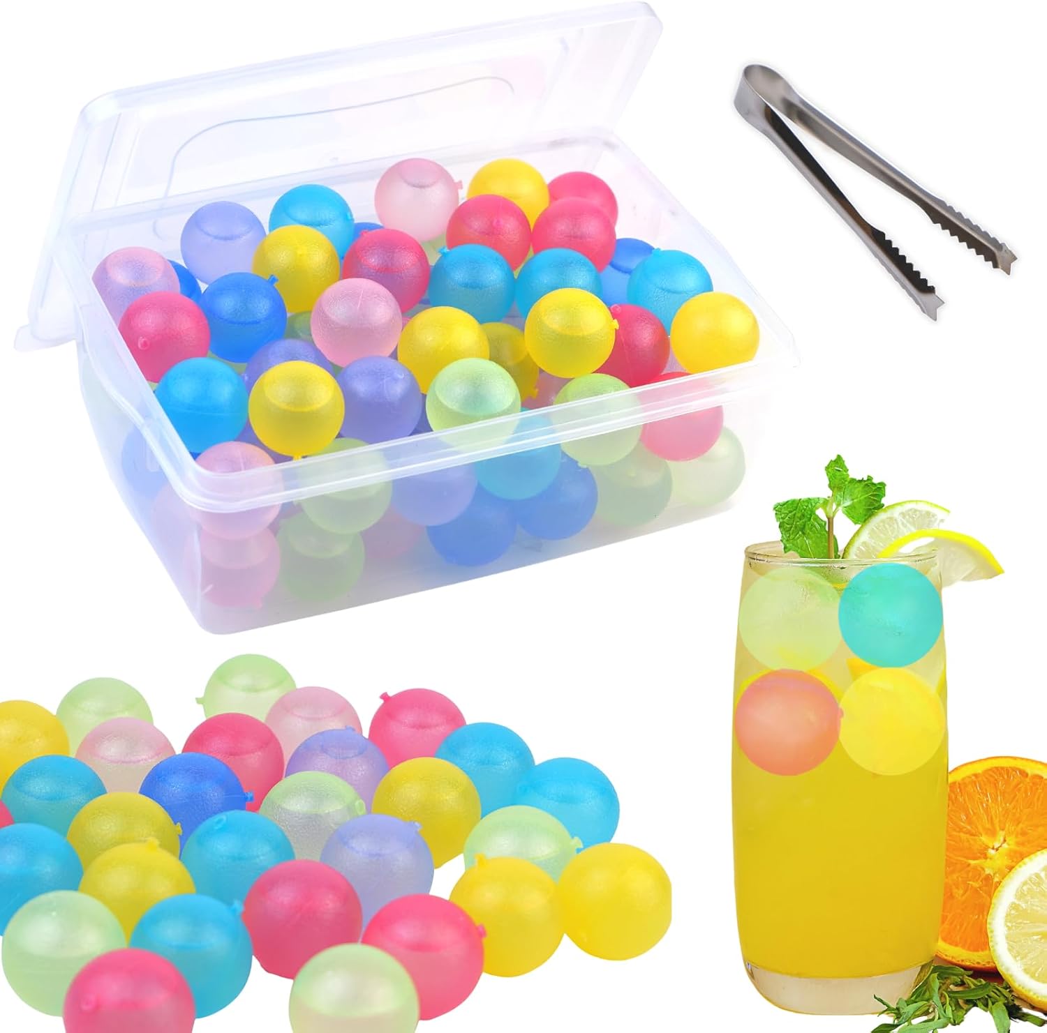 60 Pack Reusable Ice Cubes Rou – обзор и цена Wine Beer Images